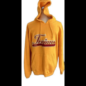 Varsity Athletics Sweatshirt Men's Size M Color Gold USC Trojans Pullover Hoodie